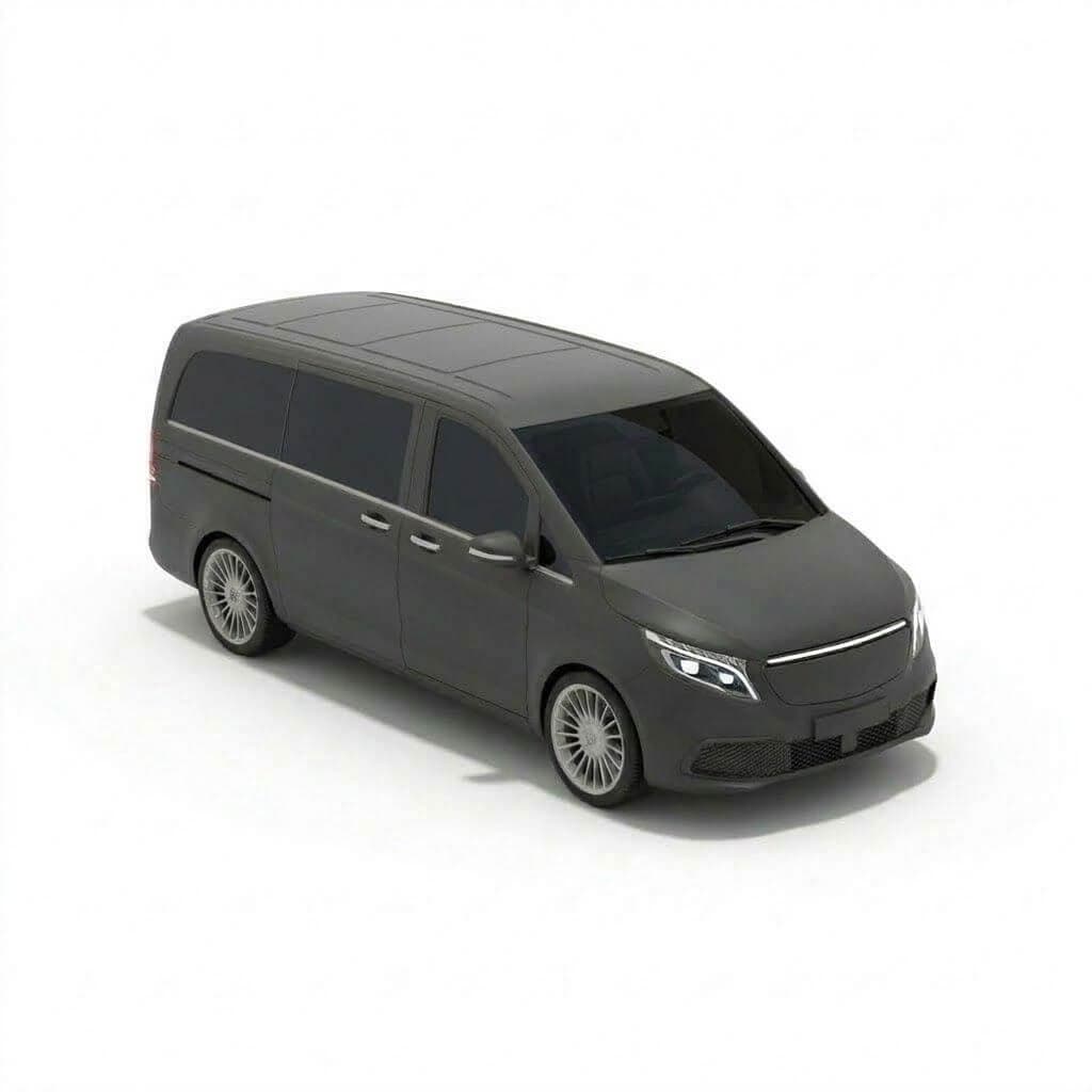 Vienna airport taxi — minivan for groups of up to 8 passengers with 8 suitcases